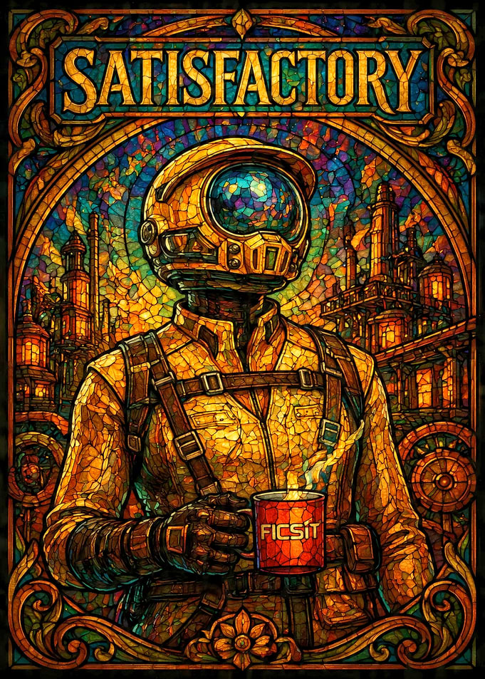 Satisfactory Stained Glass Poster