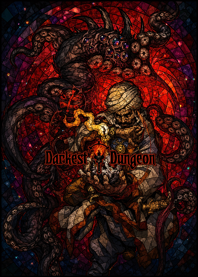 Darkest Dungeon Stained Glass Art