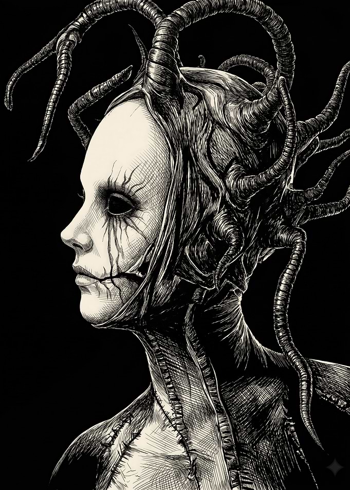Dark Fantasy Creature Portrait