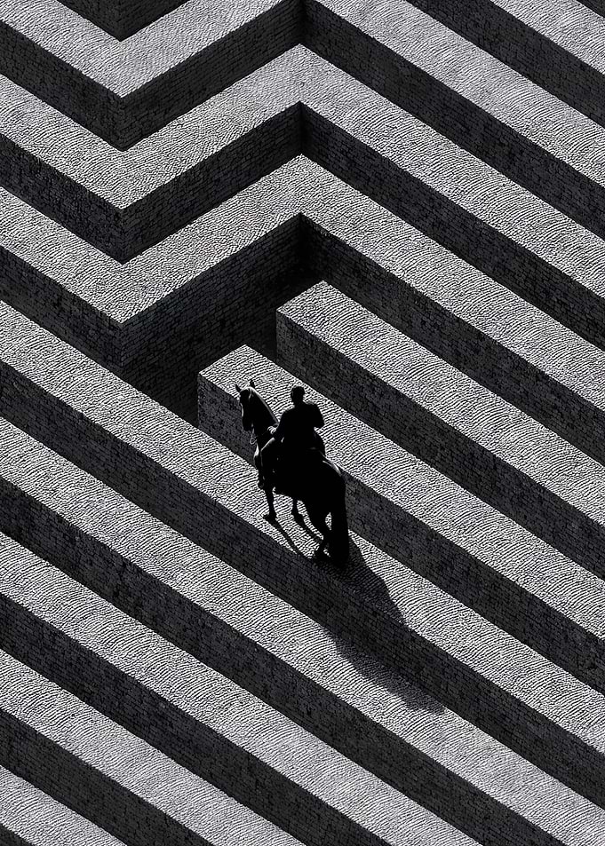 Rider in a Maze