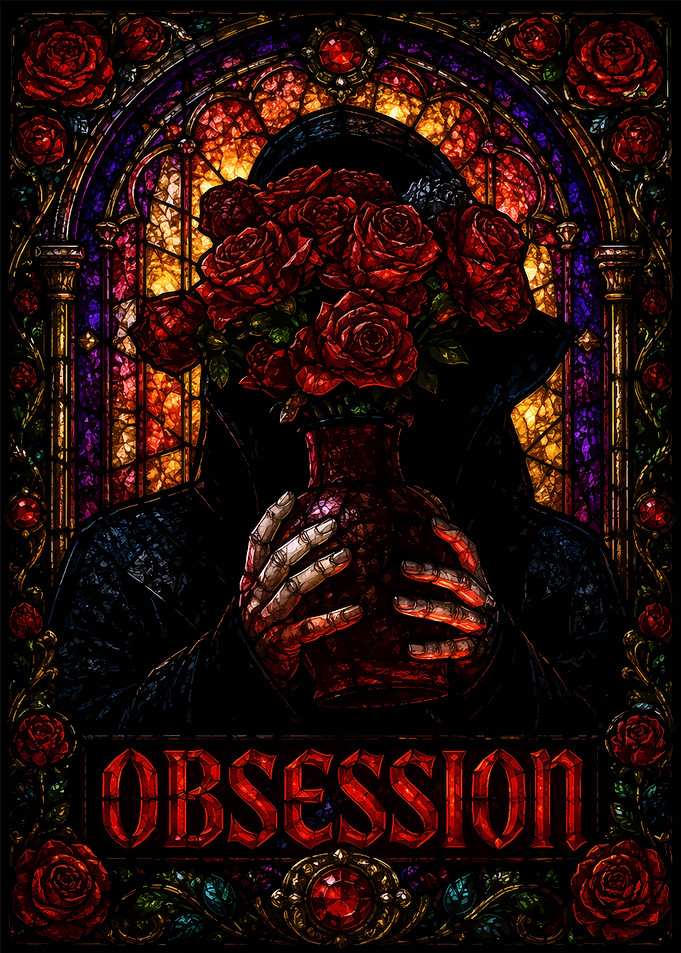 Obsession Stained Glass Roses