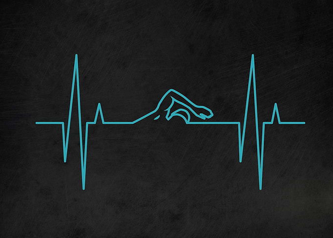 Swimming Heartbeat EKG