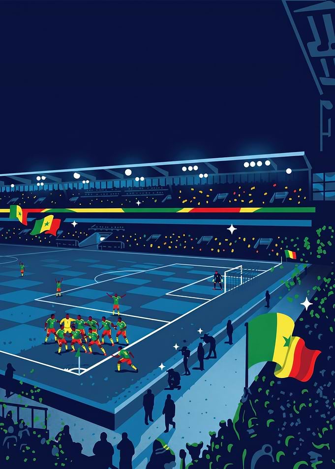 Senegal Football Team Celebration