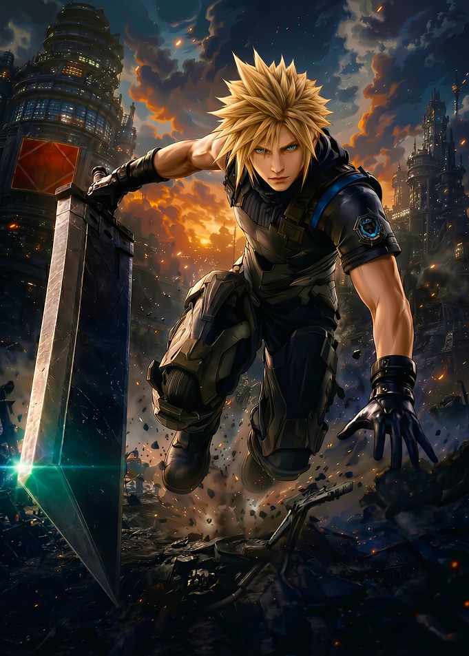 Cloud Strife Final Fantasy VII Poster