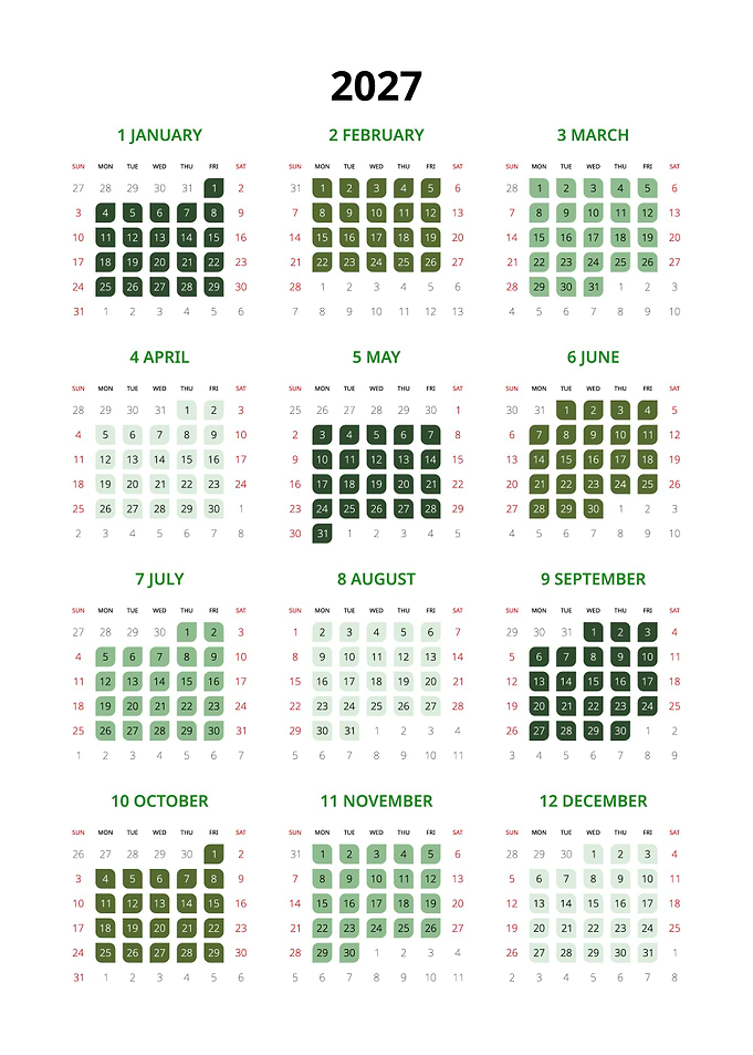 2027 Calendar