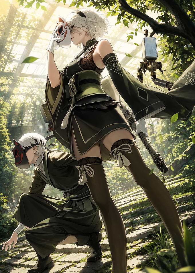 Nier Automata with characters
