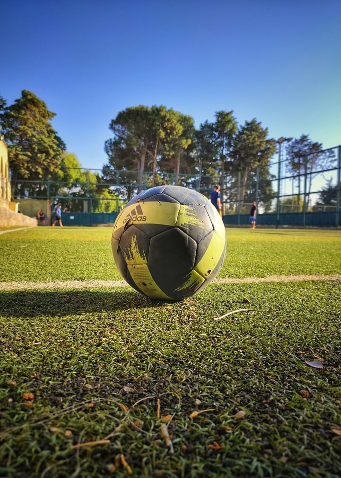 Soccer ball on a field