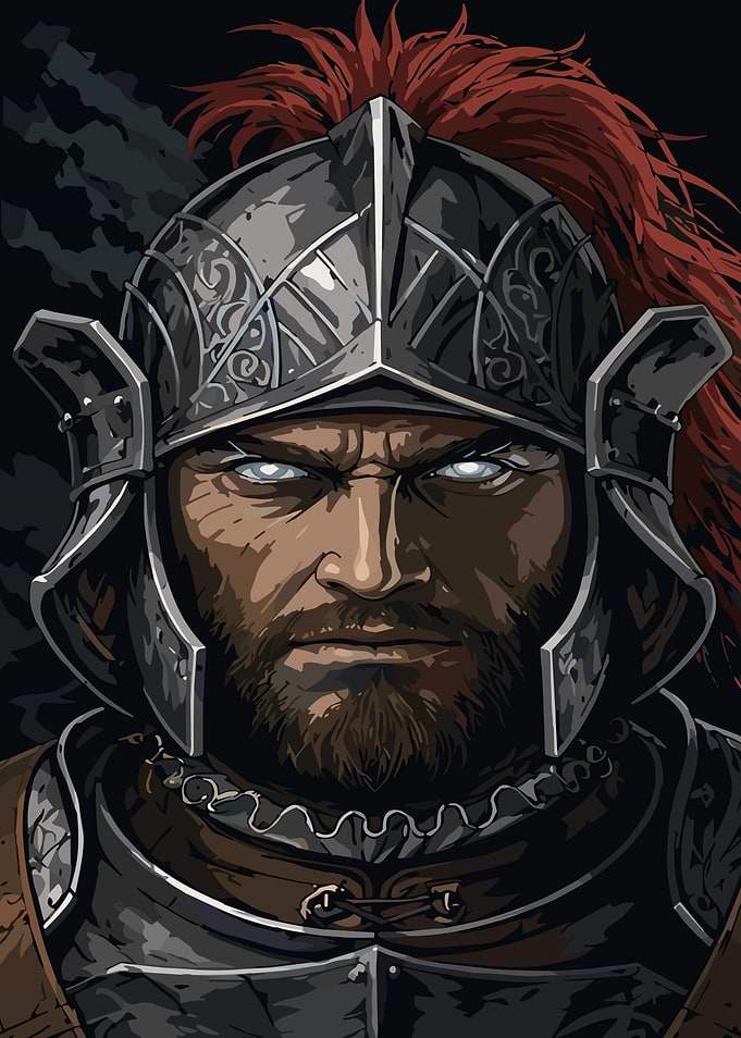 Divinity Original Sin 2 Warrior in Helmet