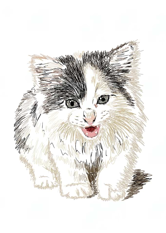Cute Kitten Sketch