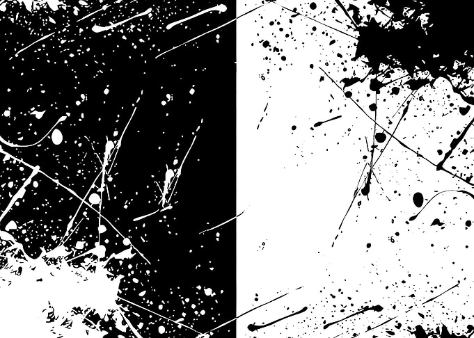 Black and White Paint Splatter Background
