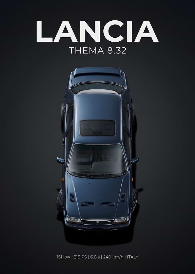 Lancia Thema 8.32 Top View