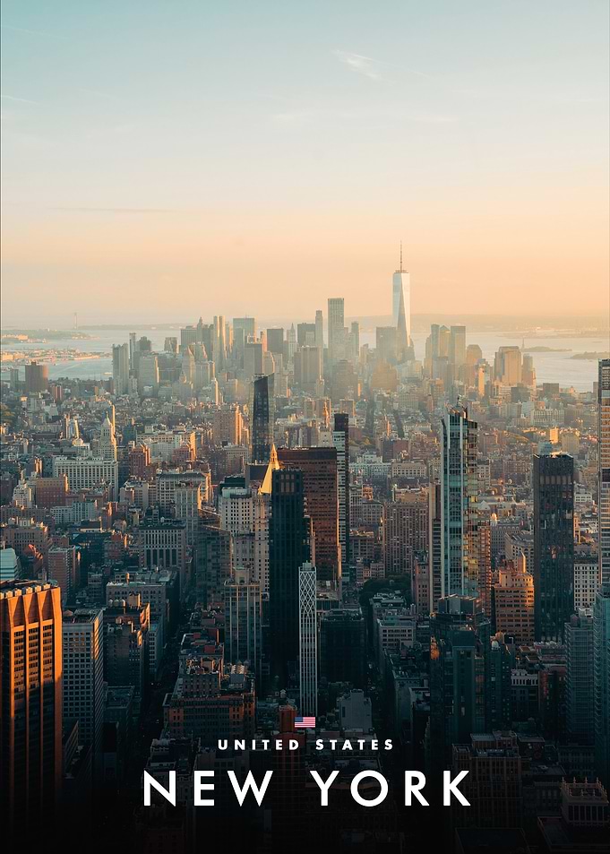 New York City Skyline at Sunset