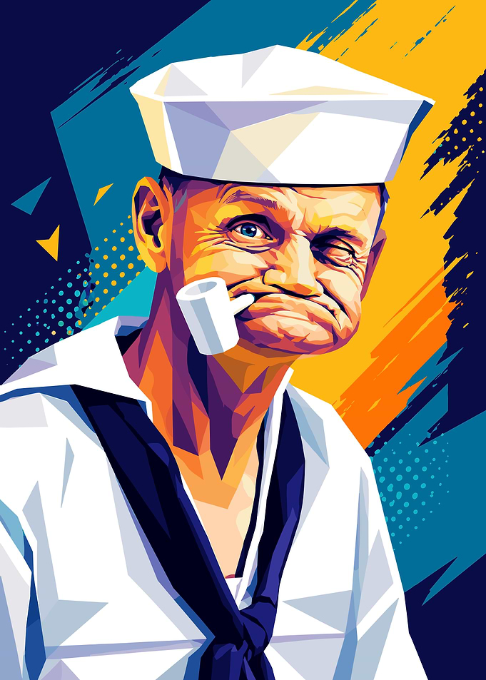 Popeye the Sailor Man Pop Art