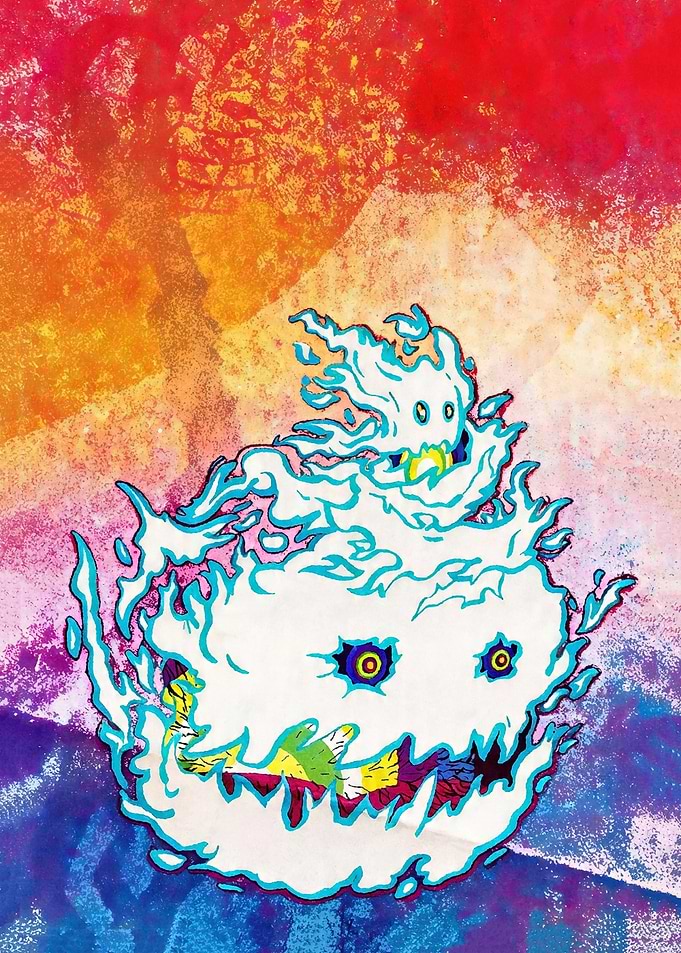 Ghost Rider Inspired Fiery Skull