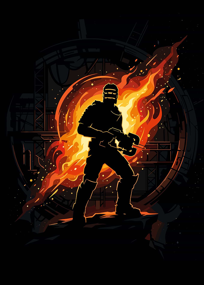 Isaac Clarke in Flames