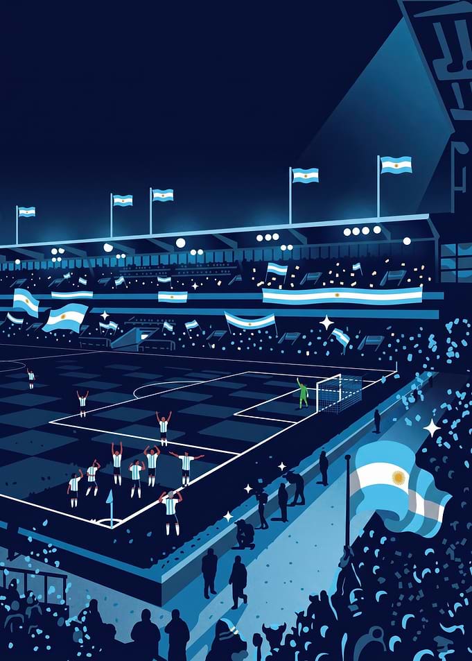 Argentine Football Atmosphere