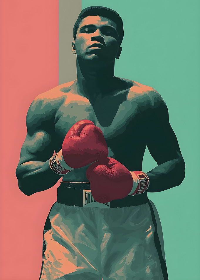 Muhammad Ali Boxing Portrait