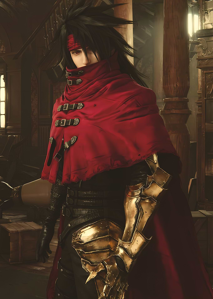 Zack Fair in Red Cape