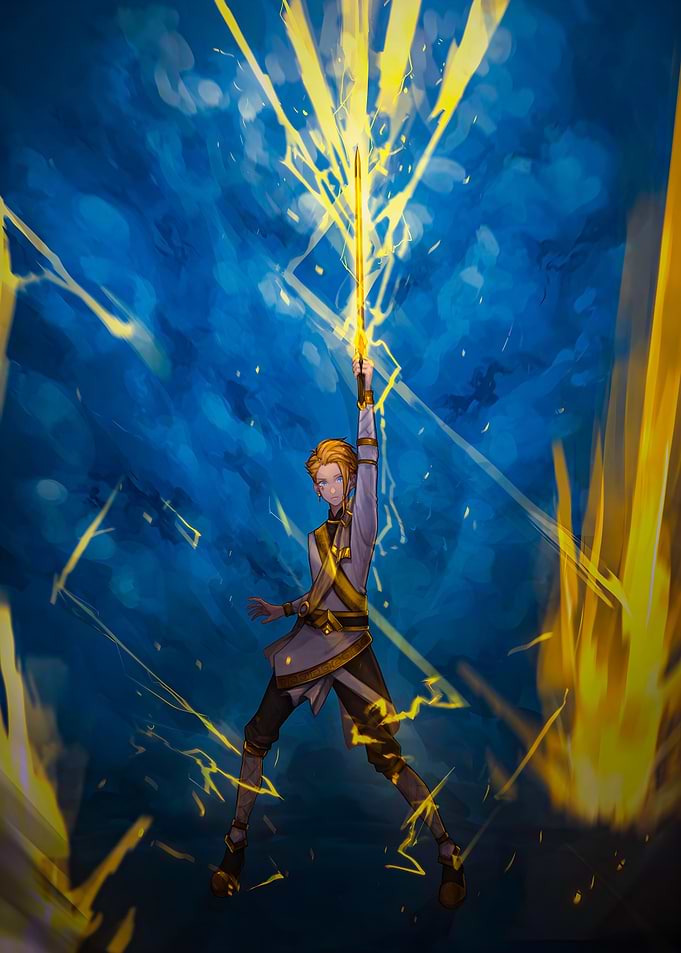 Lightning with Sword