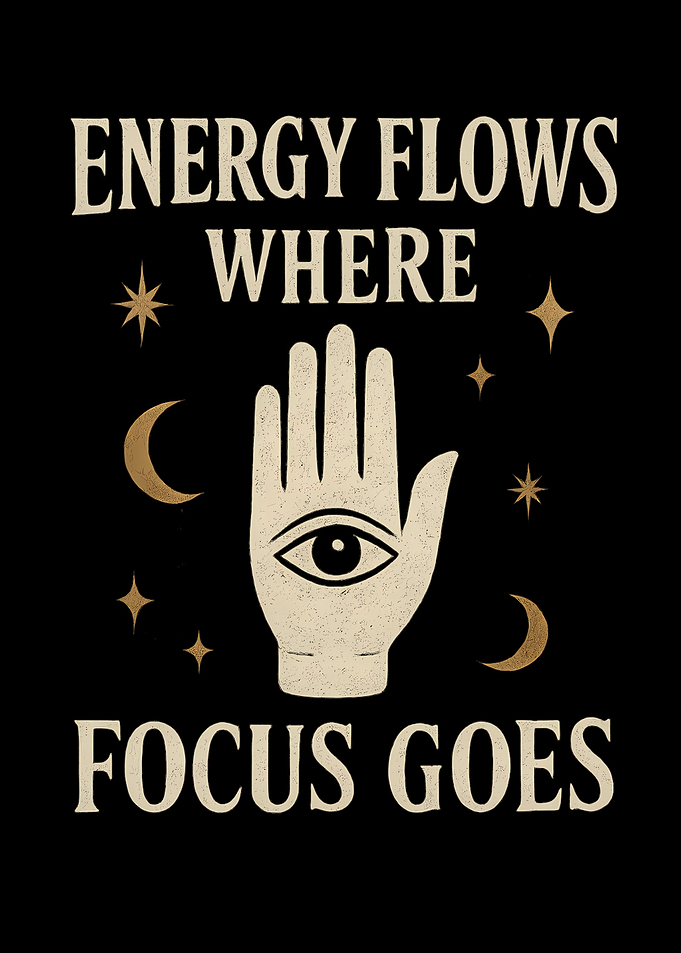 Energy Flows Where Focus Goes Hand Eye