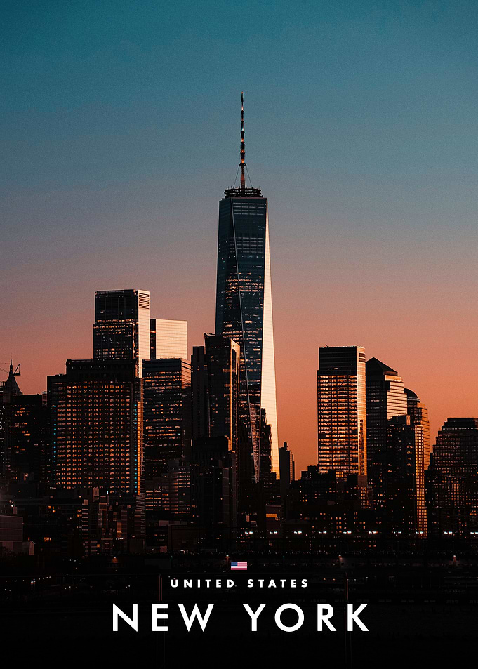 New York City Skyline at Dusk
