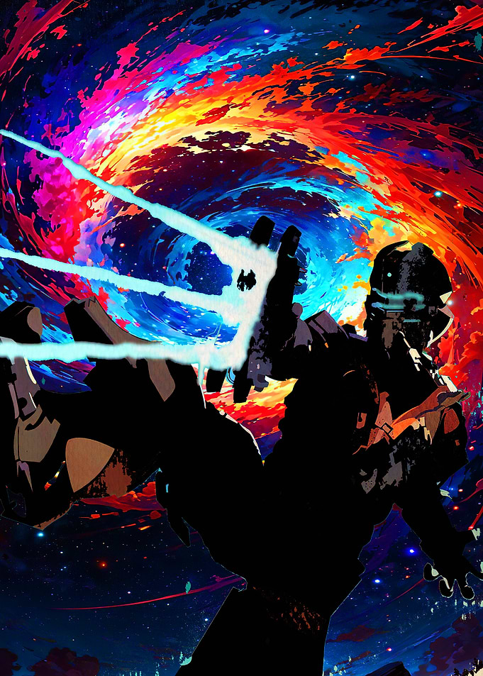 Isaac Clarke in a Cosmic Vortex