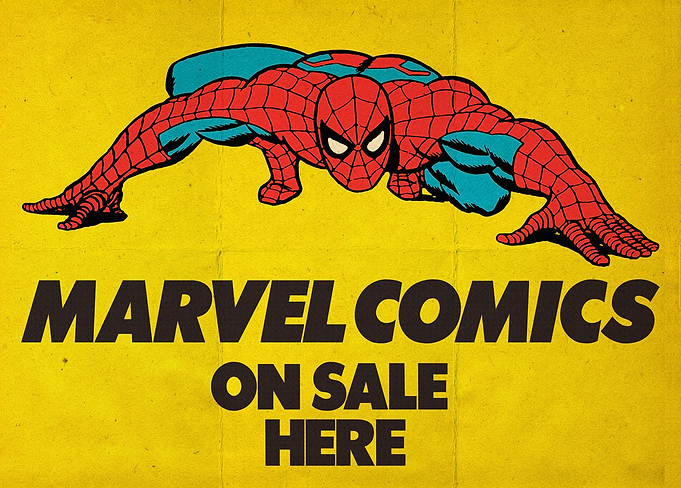 Crouching Retro Spider-Man Marvel Comics