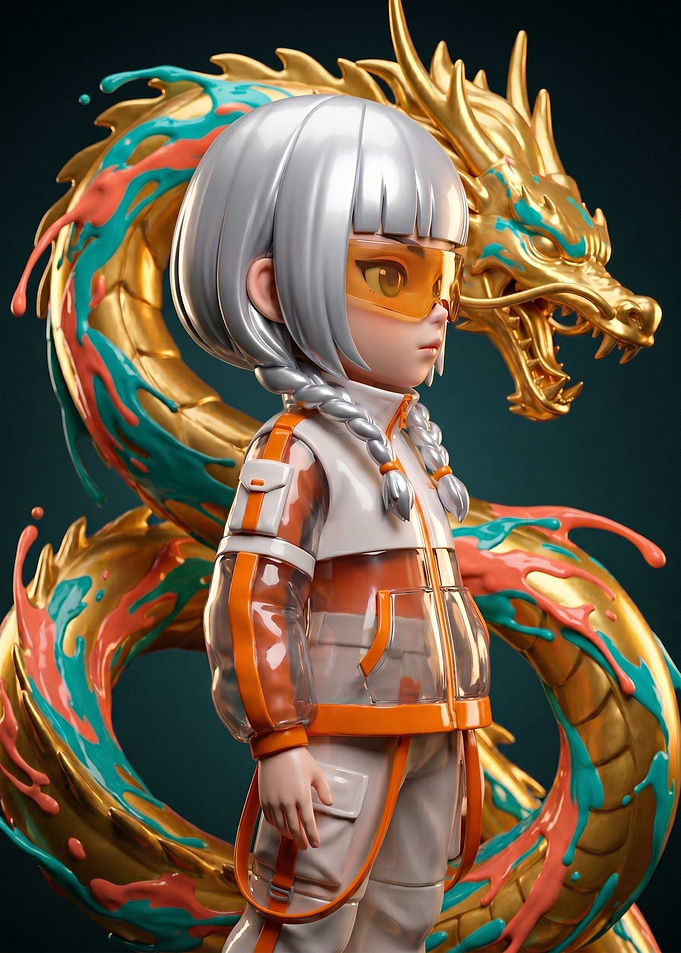 Girl with Dragon
