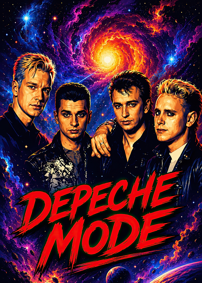 Depeche Mode Space Poster