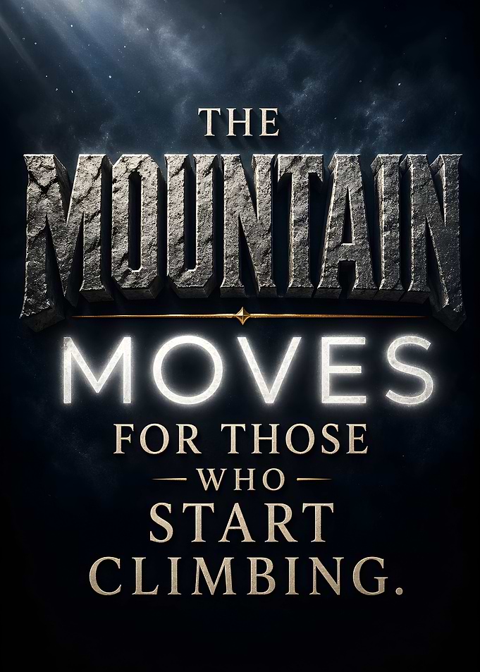 The Mountain Moves Inspirational Quote