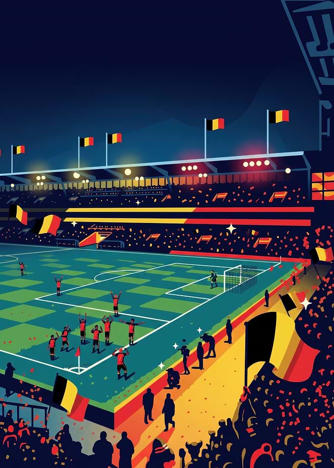 Belgian Football Atmosphere
