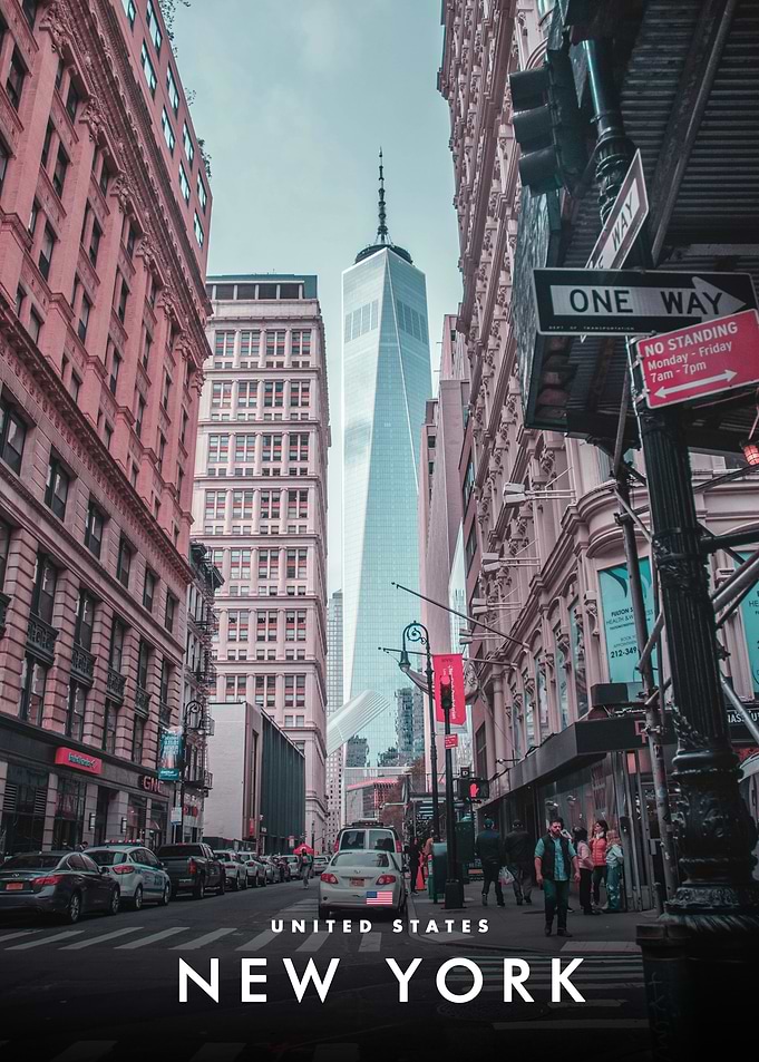 New York Cityscape with One World Trade Center