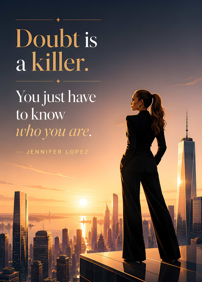 Jennifer Lopez Inspirational Cityscape