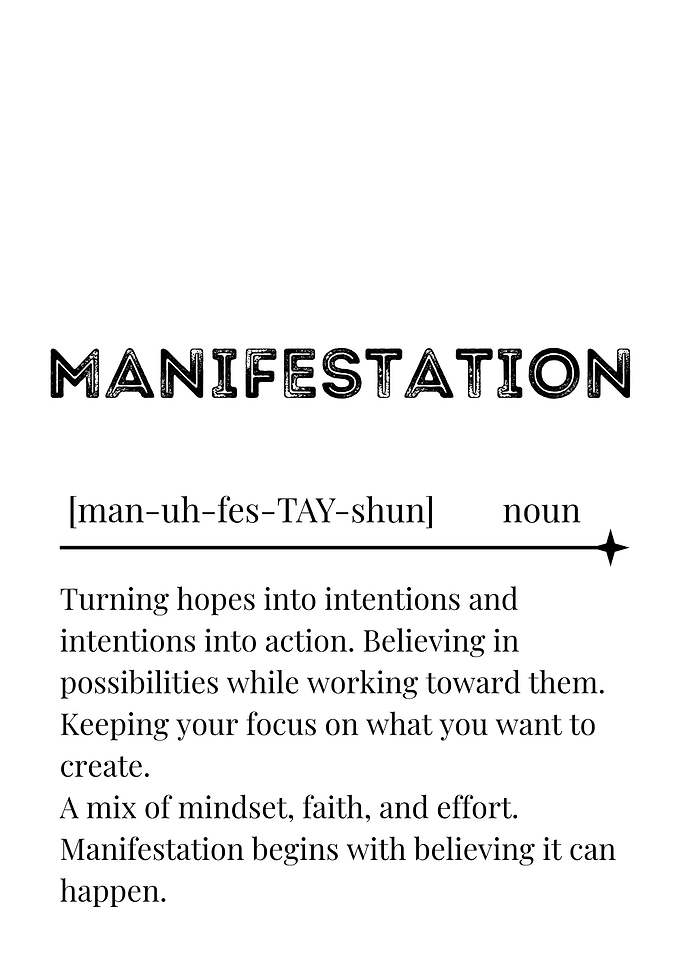 Manifestation Definition