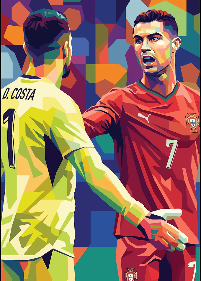 Cristiano Ronaldo and D. Costa