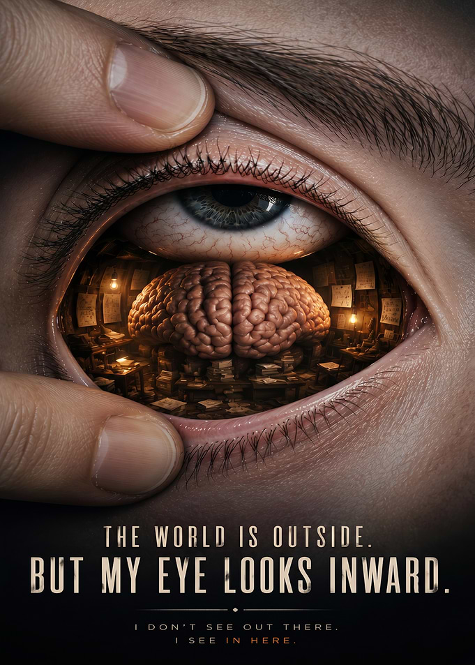 Eye Looking Inward at Brain