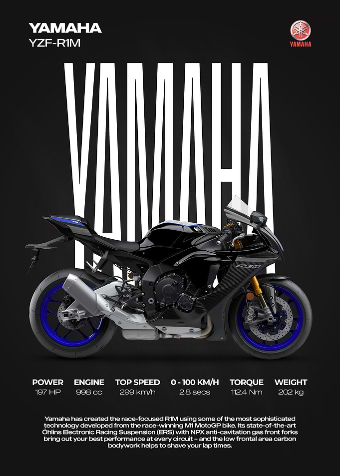 Yamaha YZF-R1M Motorcycle