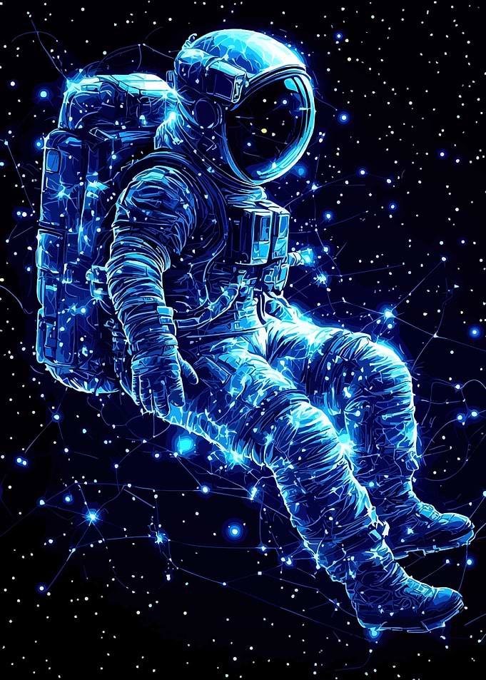 Astronaut in Cosmic Network