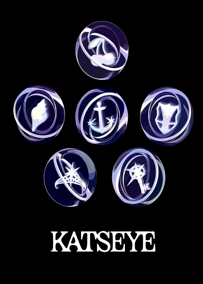 Katseye Icons with Nautical and Celestial Themes