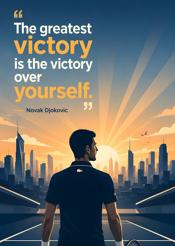 Novak Djokovic Inspirational Quote
