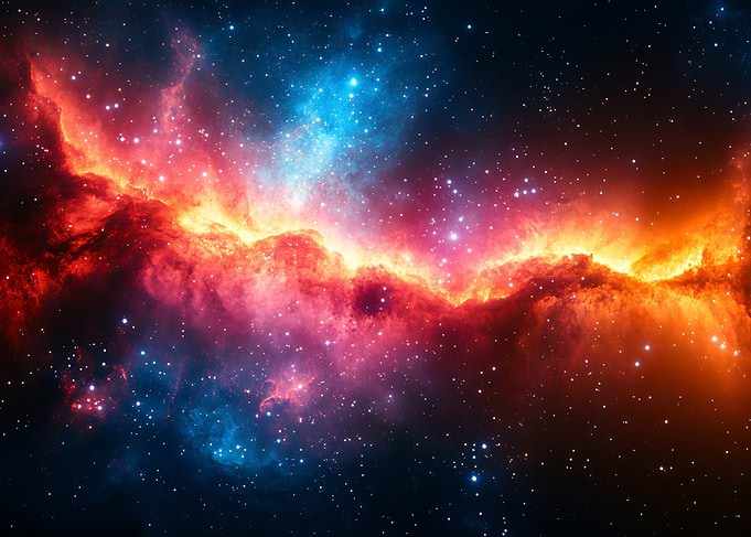 Vibrant Nebula in Deep Space