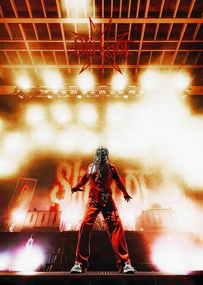 Corey taylor Slipknot performer on stage