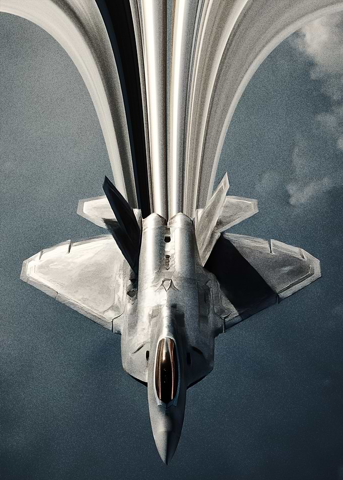 F-22 Raptor Jet Maneuvering