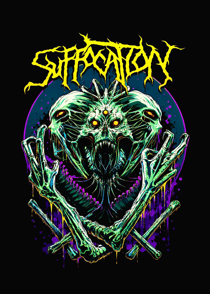 Suffocation Alien Monster Art