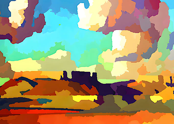 Tusayan II - Abstract Desert Landscape