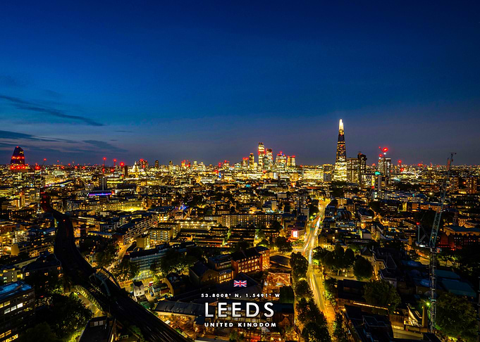 Leeds Cityscape at Night