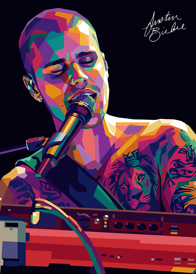 Justin Bieber Pop Art Portrait