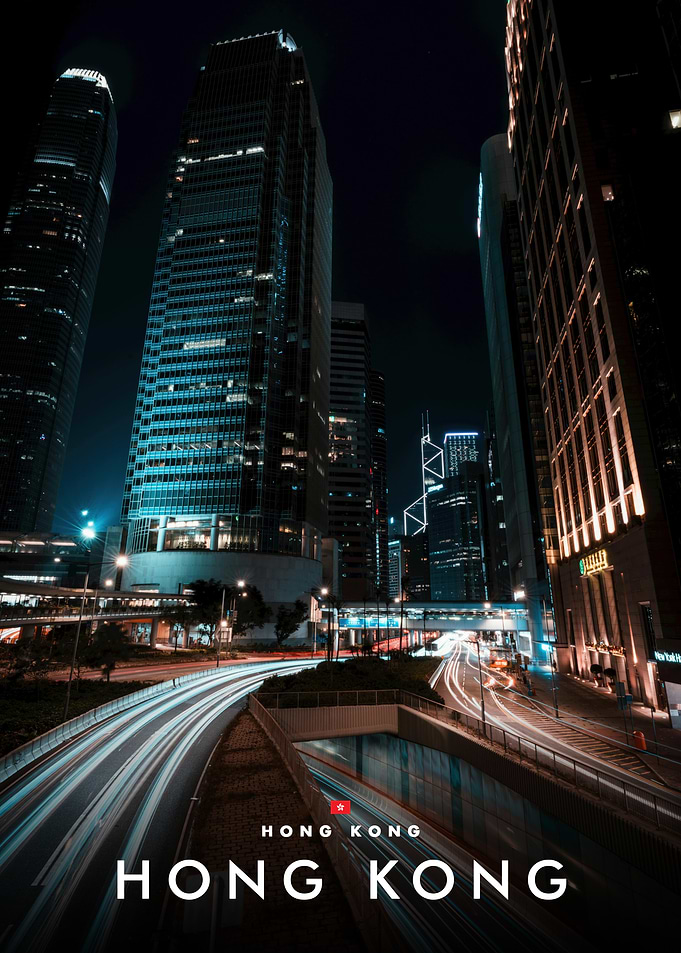 Hong Kong Cityscape at Night