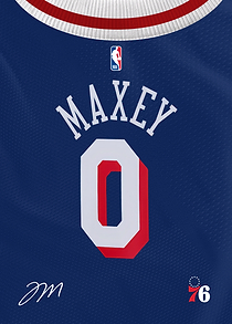 76ers Signature Jersey- Tyrese Maxey