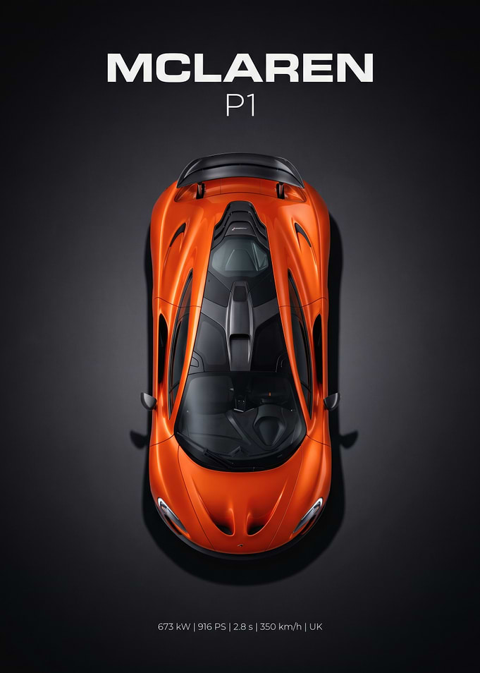 McLaren P1 Top View